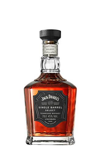 Jack Daniel‘s Single Barrel Select - Tennessee Whiskey - Ein hochwertiges Geschenk - Süße Vanille, schwere Eiche und dunkle Kirschen - 0.7L/ 45% Vol.