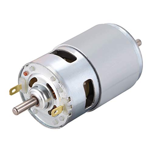 sourcing map Mikro DC-Motor 12V 4500 U/MIN 0,5A Magnetische Doppelwelle für RC Schiff Hobby – Bild 6