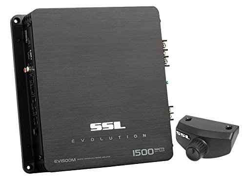 Sound Storm Laboratories EV1500M 1,500-Watt Monoblock Amplifier with High/Low Crossover Remote Subwoofer Level Control