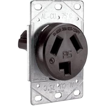 Legrand - Pass & Seymour 3860CC6 Flush Outlet 30-Amp 125-volt/250-volt Three Pole Three Wire