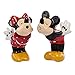 Westland Giftware Mickey InspEARations Kissing Mickey and Minnie 4-1/4-Inch Magnetic Salt and Pepper Shakers