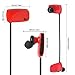 Wild-U WS350 Bluetooth Headphones Lightweight Wireless Stereo in-Ear Sport Headset with Built-in Mic for iphone7 and Android Phones (Red)