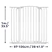 Dreambaby Chelsea Extra-Tall & Wide Auto-Close Security Baby Safety Gate-White-Model F191W