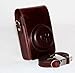 PU Leather Camera Case Protecting Bag with Shoulder Strap for Ricoh GR 16.2 MP Digital Camera (Dark Brown)