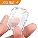KTcpt Case for Apple Watch Series 4 Screen Protector 44mm, iWatch TPU All-Around Protective Case High Defination Clear Ultra-Thin Cover for Apple Watch Series 4 Smartwatch (Clear, 44MM)