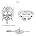 TERNENCE Medical Grade Stainless Steel Chastity Device Ergonomic Design Belt Restraint Men Bondage Fetish K540 (40mm/ S Size)