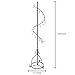 MyGift Black Metal Coat Hanger Stand with 14 Hooks and Spiral Design for Clothes, Hats, Bags, Scarves, Hangers, Entryway Coat Rack for Home or Office