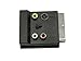 zdyCGTime RGB Scart 20 Pin Male to Female + 3 RCA AV Female + S Video Adapter Converter