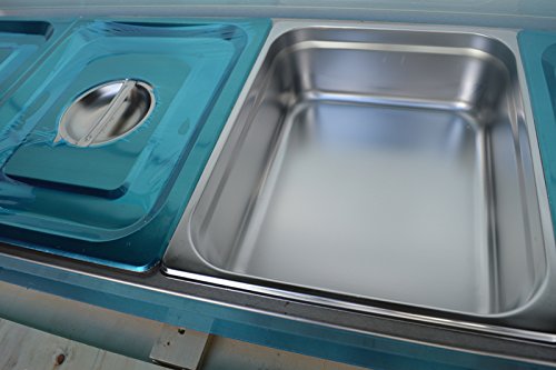 5-well 110v Commercial Electric Bain-marie Buffet Line Countertop Food Warmer
