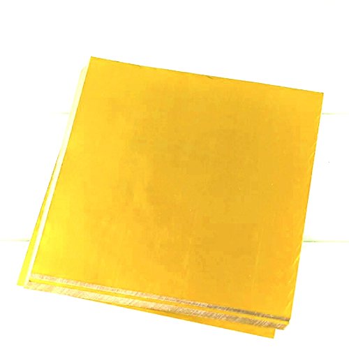 4 Inch Home-made Chocolate Candy Foil Wrappers Gold Aluminium Foil Mylar Wrapping Papers Sheets Wedding Thank You Treat Candy Packaging Gift Decoration, 400 PC - Thumbnail 7