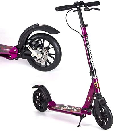 SCOOKTNE Foldable Adult Kick Scooters with Disc Brakes, Commuter Scooters with Big Wheels, Birthday Gifts for Adults/Teens/Kids, Up to 150kg, Non-Electric