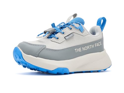 The North Face Teen Fastpack II Hiker Waterproof Hiking Shoe - Highly Cushioned, Rubber Outsole, Abrasion Resistant, Glacier Gray/Marina Blue, 3 at Amazon