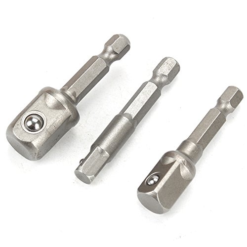 Breynet Right Angle Drill,105 Degree Multifunction Right Angle Driver with 1/4inch Hex Bit Socket Screwdriver Holder Adapter + Socket Adapter Impact Hex Shank Drill Bits Bar Set 1/4" 3/8" 1/2" Bits