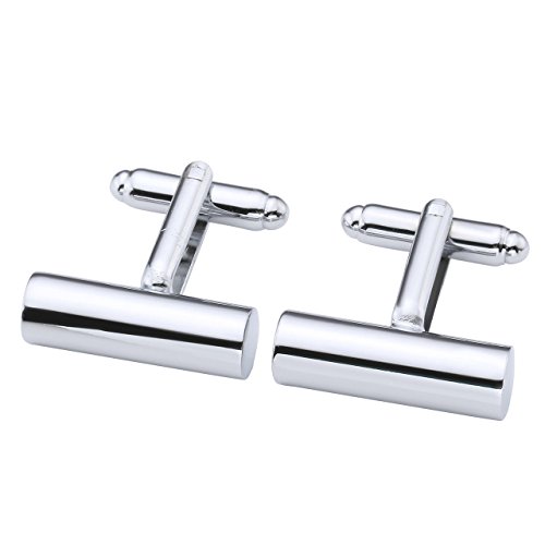 Zysta 4 Pairs Stainless Steel Men's Exquisite GQ Classic Shirts Cufflinks Groom Wedding Gift Business Shirt Cuff Links + Gift Box - Thumbnail 5