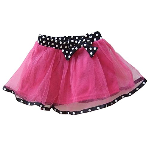 GQMART New Fashion Baby Clothing Set Baby Girl Sets Romper+Tutu Skirt+Headband Newborn Bebe Spring Summer Clothes-Black/Rose With Dot,18M