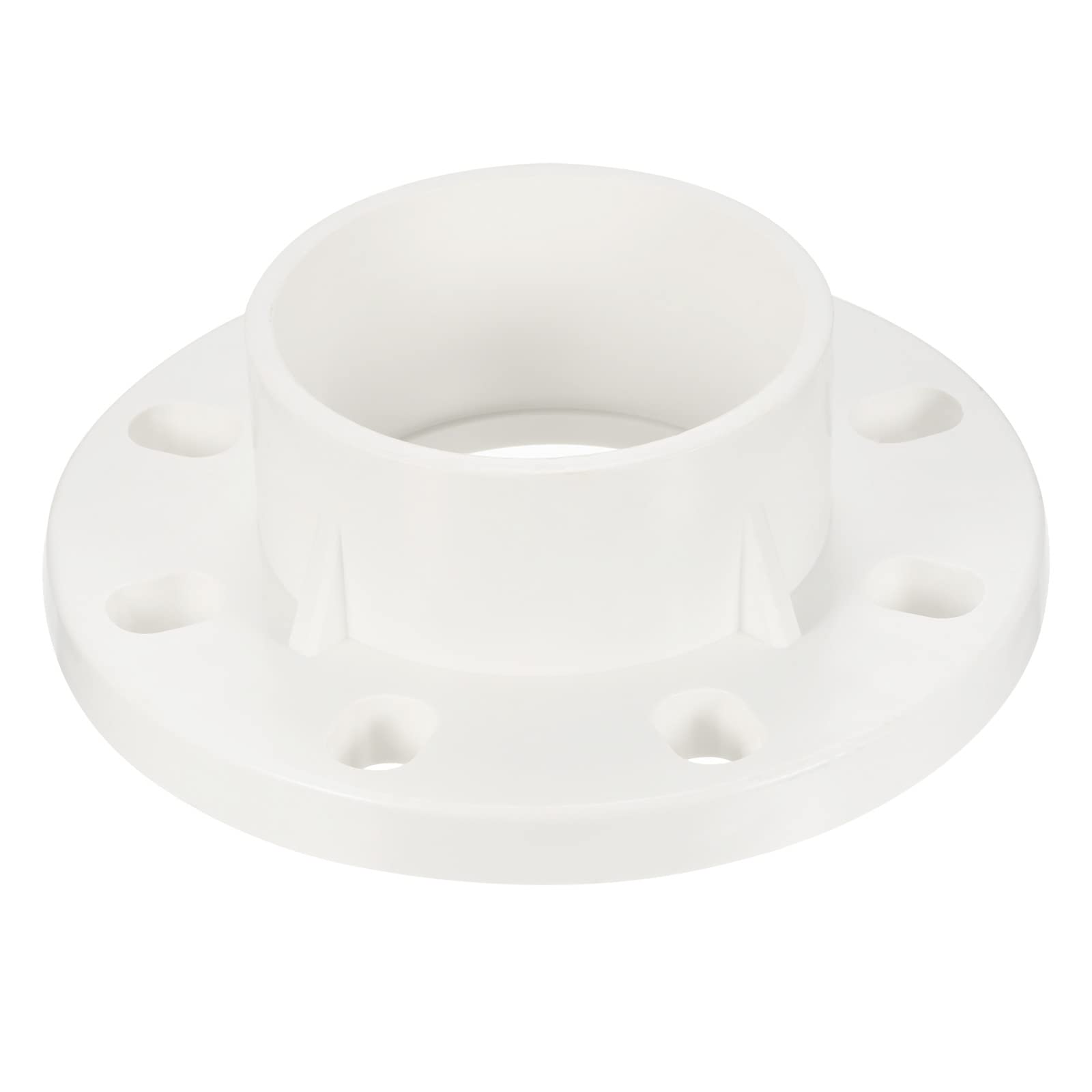 PATIKIL 110mm/4.3 Inch PVC Pipe Fitting, Flange Pipe Socket Coupling Connector for 110mm OD Pipe Connect, White