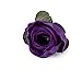 Tinksky 50pcs 3cm Artificial Roses Flower Heads Wedding Decoration (Purple)