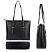 ZYSUN Laptop Bag,Women PU Leather Stylish Laptop Tote Briefcase Fit Up to 15.6 IN Large Work Computer Bag with Smooth Top Zip Perfect Valentine's Day Gift