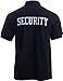Ann Arbor T-shirt Co. Security | Professional Security Officer, Guard Unisex DryBlend Collared Shirt-(Polo, XL) Black