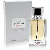 Fragrance World D'hommes Sport Eau De Parfum Spray for Men, 3.4 Ounce