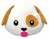 Poop Emoji Pillow Emoticon Stuffed Plush Toy Doll Smiley Cat Heart Eyes Alien Devil Kiss Face (DOG)