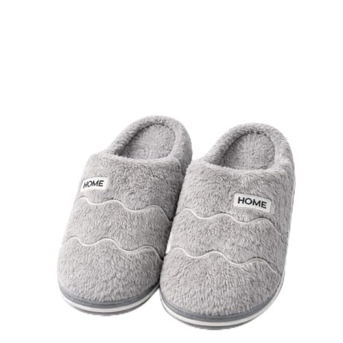 Pantufa Peluciada Interno Externo Macio Solado Pvc Antiderrapante Reforçado Alto Chinelo Masculino Feminino Unissex Home Confortável Aberto Veludo Forrada Nuvem Quente Inverno Sapatilha