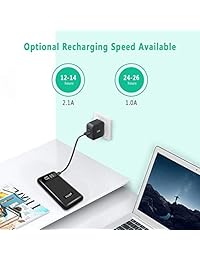 Power Bank - Cargador portátil con batería de alta capacidad de 24000 mAh, 3 entradas y 2 salidas para dispositivos inteligentes como tabletas, teléfonos Android y otros teléfonos móviles
