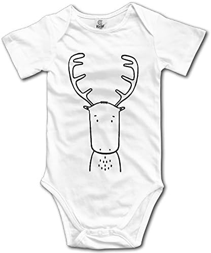 Zananala Cute Deer Newborn Baby Onesie Bodysuit in 4 Sizes