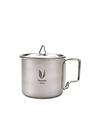Tangram Ultra luz Camping taza de titanio titanio