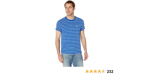 Thin Stripe Crew Neck T-Shirt 