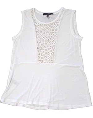 Kensey Knit Lace Sportswear Top, White