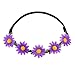 AWAYTR Lady Girl Fashion Bohemian Flower Crown Floral Garland Headbands (B-Mixed Color-9Pcs)