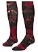 Red Lion Eclipse Tie Dye Cotton Athletic Tube Socks (Black/Red - Medium)