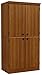 South Shore Tall 4-Door Storage Cabinet with Adjustable Shelves, Morgan Cherry