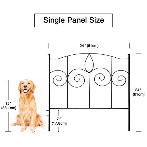 Gray Bunny Decorative Garden Fence Border 10ft Long x 24in Height Dog Fences for the Yard