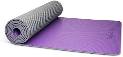 Youphoria Yoga Yoga Mat 24 x 72-6mm - Lightweight & Absorbent Non Slip Yoga Mats for Hot Yoga, Home or Travel - Premi-OM Yoga Mat