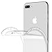 RANVOO iPhone 8 Plus Case, iPhone 7 Plus Case, Ultra Slim Thin Clear Soft Case with Premium Flexible Chrome Bumper and Transparent TPU Back Plate Gel Cover for iPhone 8 Plus / 7 Plus (Soft Clear)