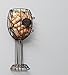 Home-X - Wall Mounted Metal Wine Cork Holder, This Elegant Wine Glass Shaped Wall Mount is The Perfect Addition to Any Wine Connoisseurs’ Décor Collection, Holds Over 50 Corks