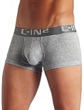 C-IN2 Men's Core Lo No-Show Army Trunk, Grey Heather, Large