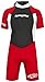Hyperflex Access Unisex Child's 2mm Back Zip Shorty Wetsuit - Warm, Kid's Springsuit - 4-Way Stretch Neoprene - Adjustable Collar and Flat Lock Construction - 50+ UV SHIELD. Ages 2 thru 16