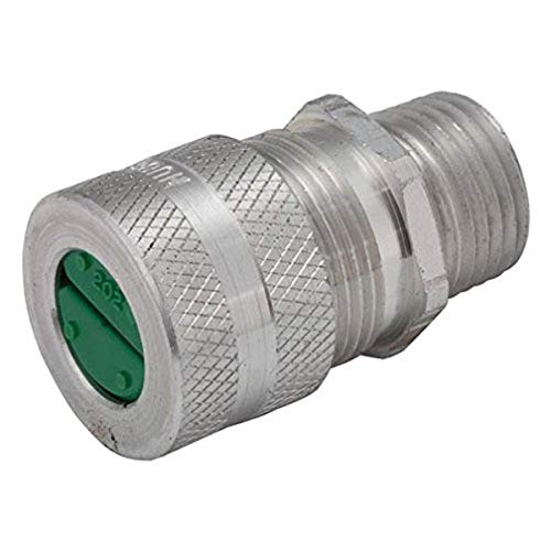 RACO 4802-5 Aluminum Cord Grip Connector, 1/2-Inch, 0.500-Inch-0.625-Inch Cable…