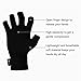 Duerer Arthritis Compression Gloves Women Men for RSI, Carpal Tunnel, Rheumatiod, Tendonitis, Fingerless Gloves for Computer Typing and Dailywork (Darkblack, L)