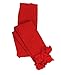 RuffleButts Infant / Toddler Girls Solid Knit Footless Ruffle Tights - Red - 6-12m