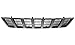 Grille for Jeep Cherokee 97-01 Plastic Painted-Black SE and Sport Models