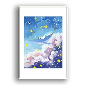 Framed for Living Room Bedroom Whale for