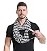 Zipper Hidden Pocket Infinity Scarf - Black Women Men Convertible Scarf lightweight Thin Scarves Light Plain Solid Jersey Security Travel Passport Purse Fashion Infinite Scarfs For Spring Winter