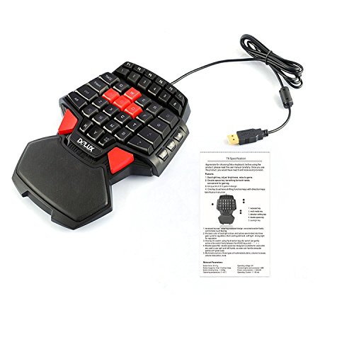 DEEBOL New Version 46Key Wired Professional Singlehanded No Backlit