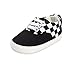 BENHERO Baby Boys Girls Canvas Toddler Sneaker Anti-Slip, A-Black, Size 0.0