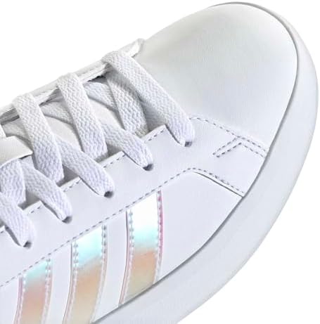 Unisex - Bambini e Ragazzi Grand Court 3.0 Junior Shoes, Ftwr White/Iridescent/Almost Pink, 38 EU