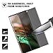 Galaxy Note 10 Plus Privacy Screen Protector, Tempered Glass Anti Glare/Spy Anti-Scratch No Bubble 9H Hardness 3D Touch Compatible with Samsung Galaxy Note 10 Plus/Note 10+